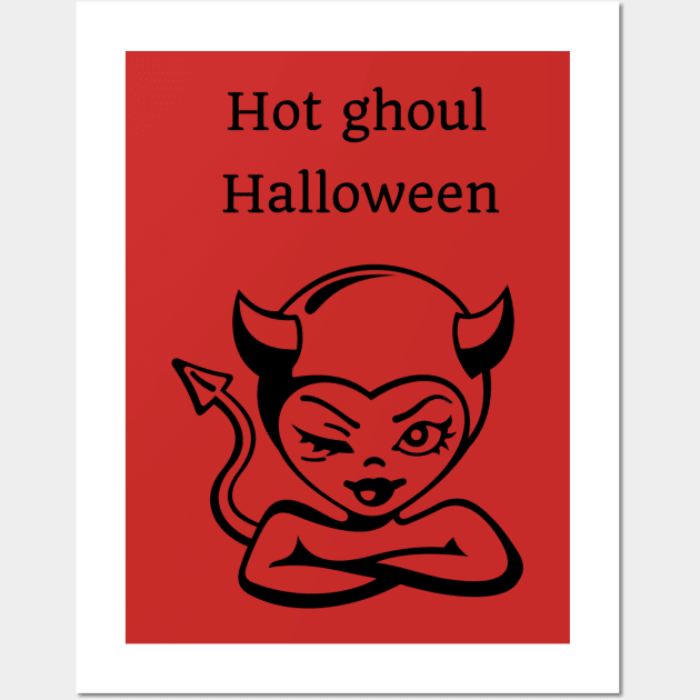 Hot ghoul Halloween Wall Art by Laddawanshop